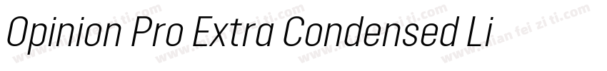 Opinion Pro Extra Condensed Light字体转换